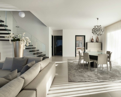 white living room